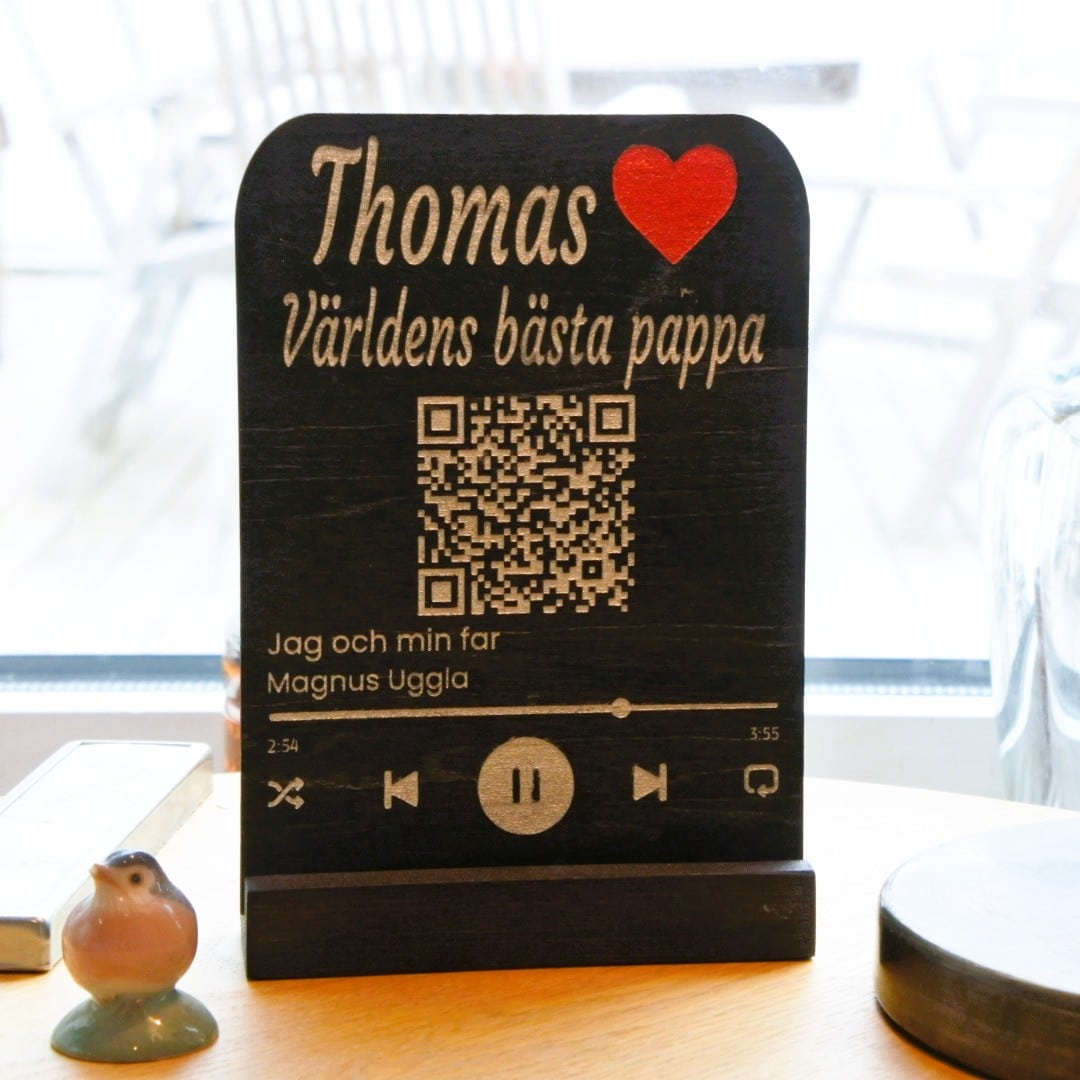 👨 Personlig Spotify-skylt – Världens bästa pappa